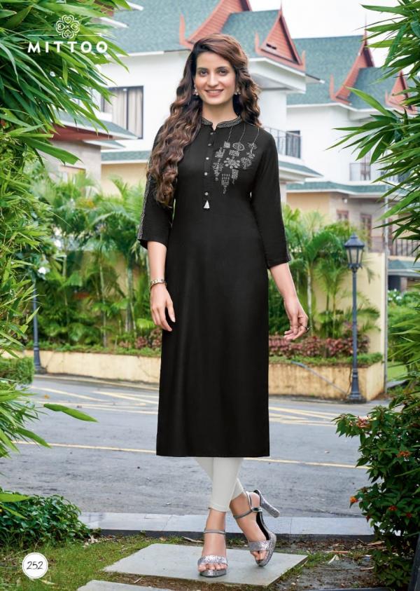 Mittoo Payal 17 Fancy Rayon Embroideryy Kurti 